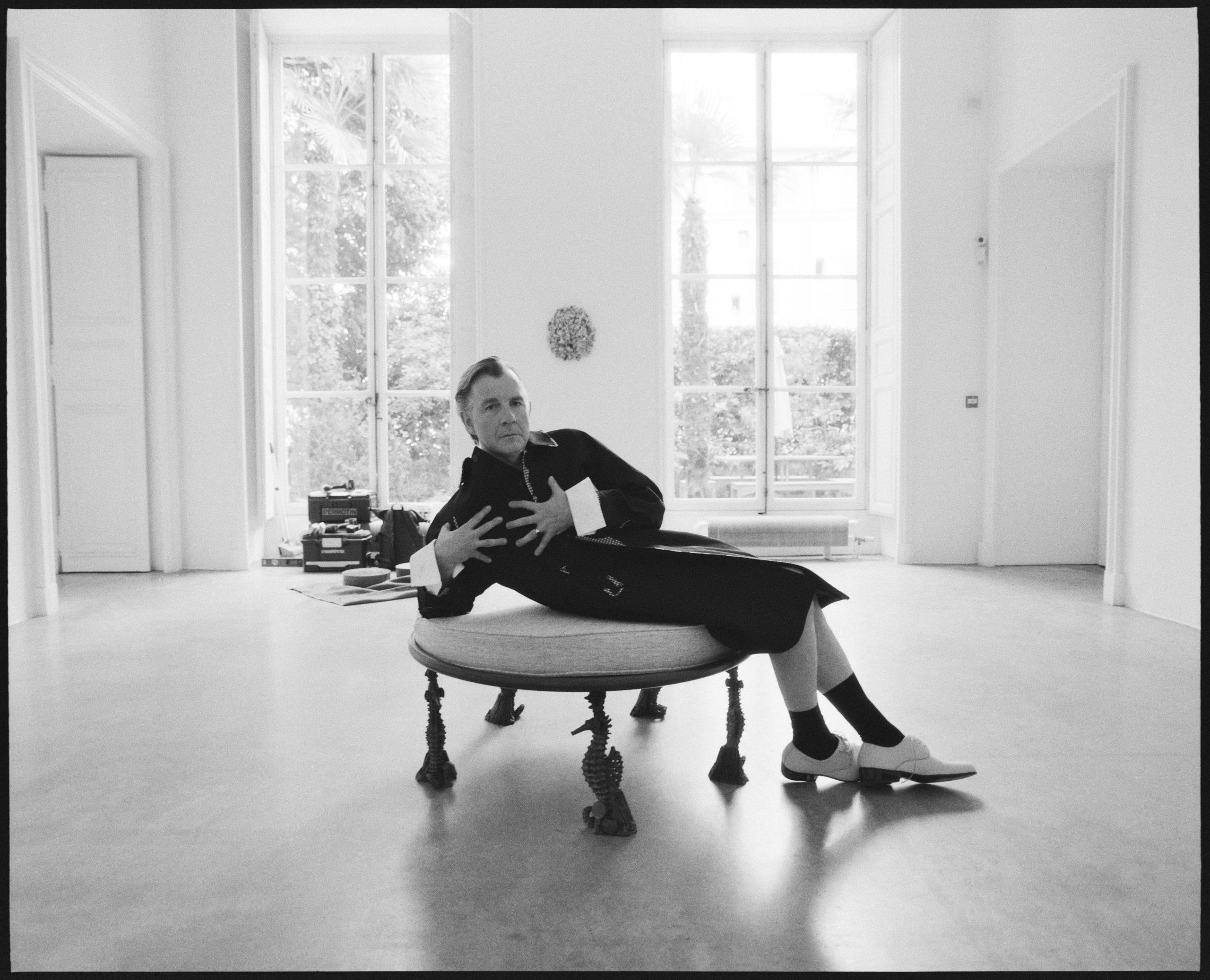 Johan Creten, wearing Prada