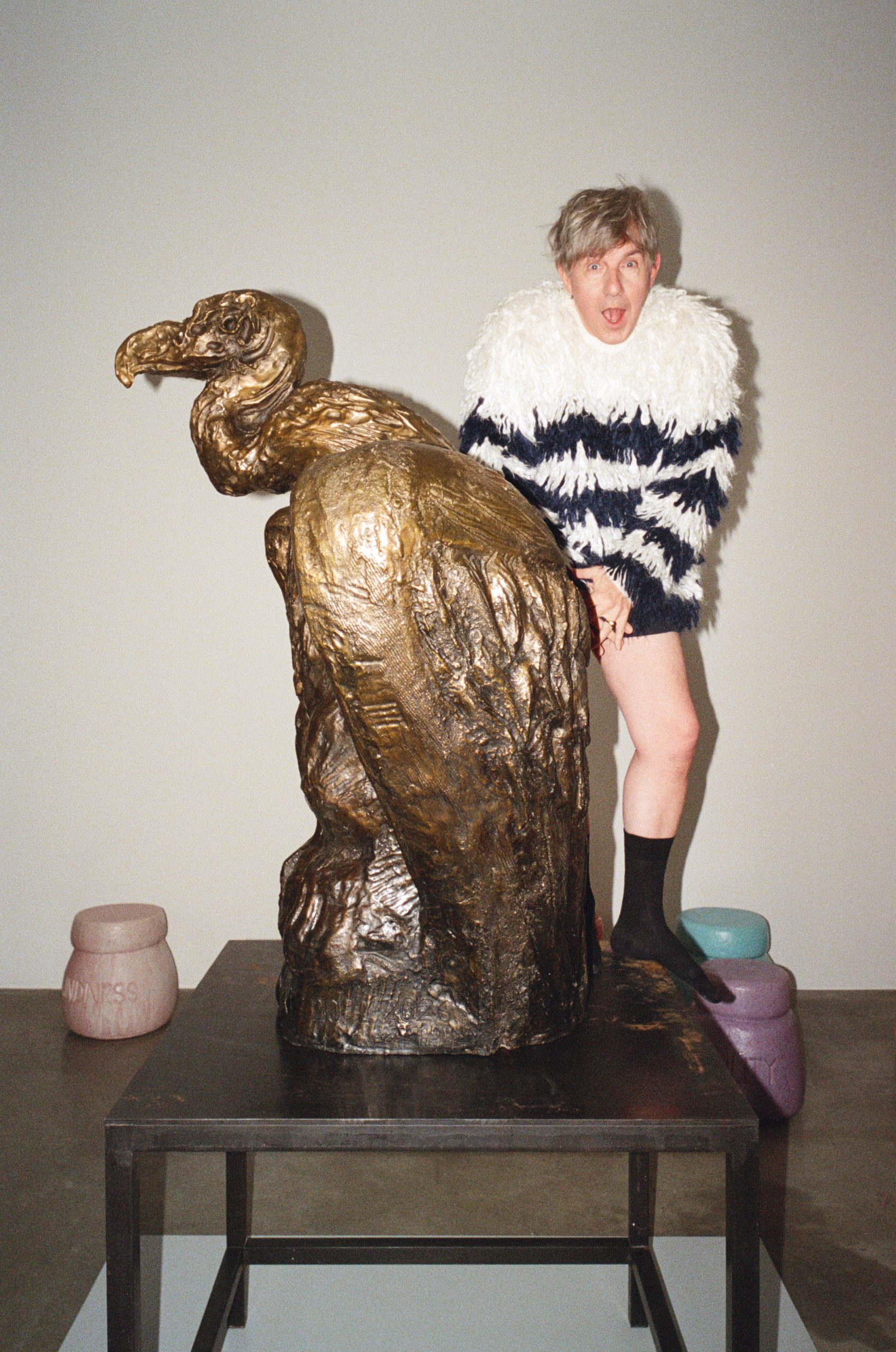 Johan Creten, wearing Dior